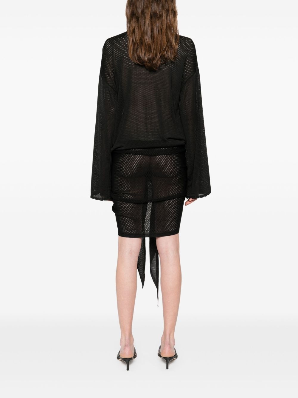 knotted mini dress - 4
