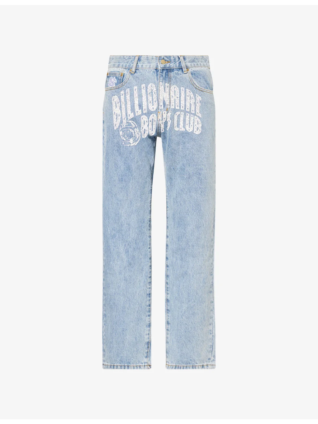 Arch Logo Straight-Leg Denim Jeans - 1