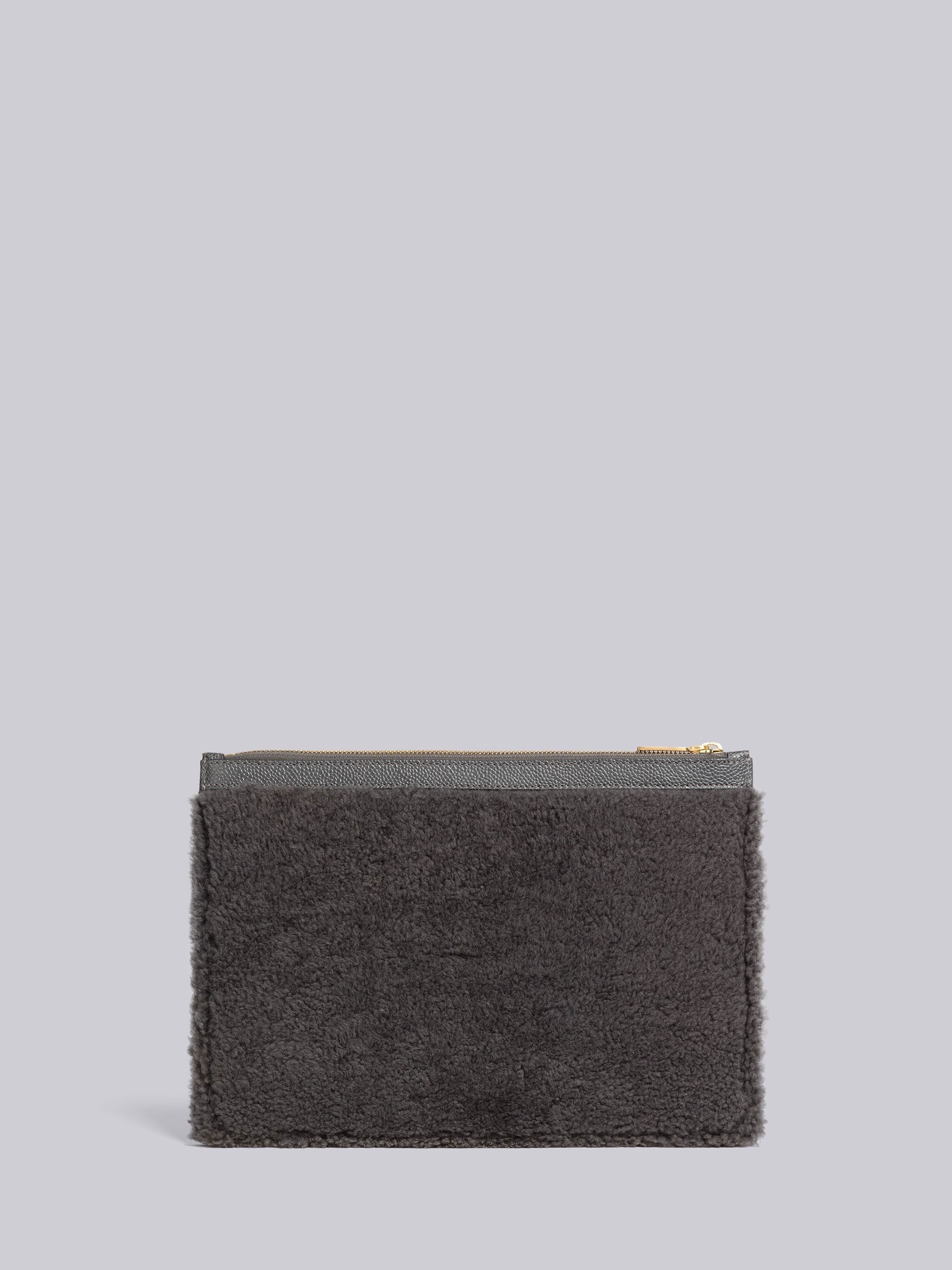 Curly Merino Shearling 4-Bar Small Document Holder - 3