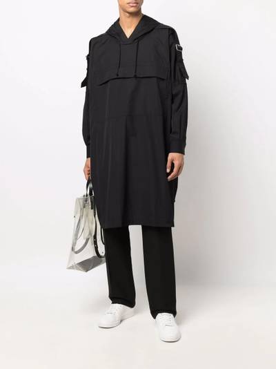 Comme des Garçons SHIRT hooded cotton poncho outlook