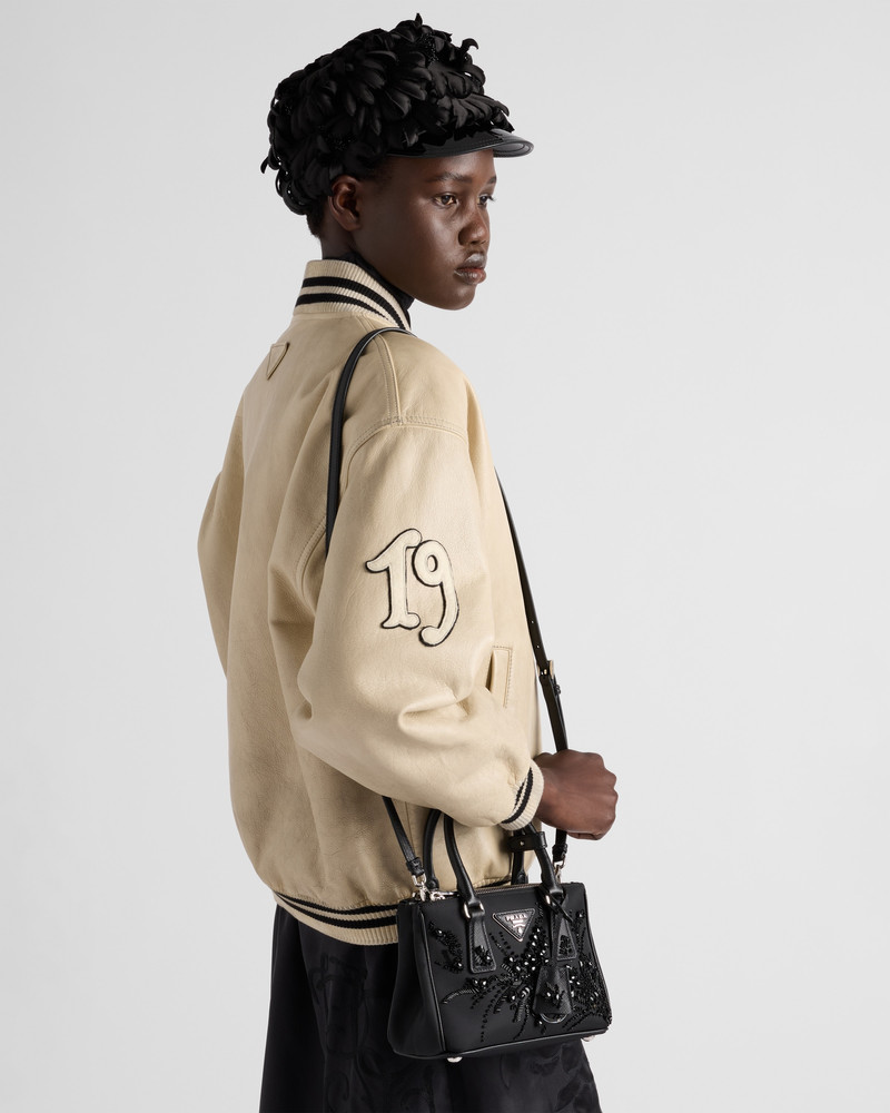 Prada Galleria embroidered Re-Nylon and Saffiano mini-bag 8