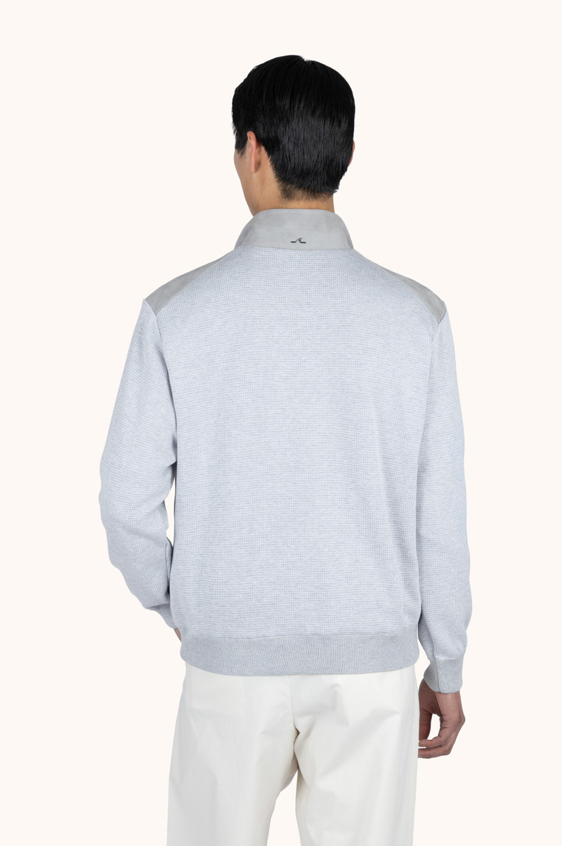 Paul & Shark HYBRID KNIT IN SILK AND COTTON WITH AQUALEATHER® outlook