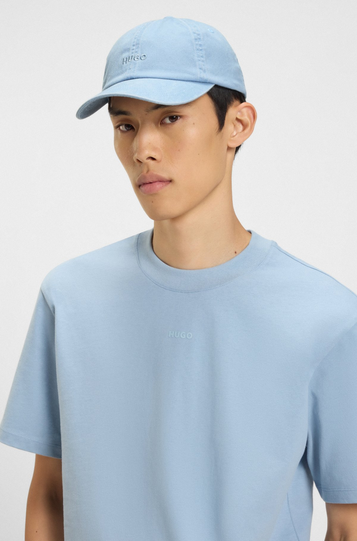 COTTON-TWILL 6-PANEL CAP WITH EMBROIDERED LOGO - 4