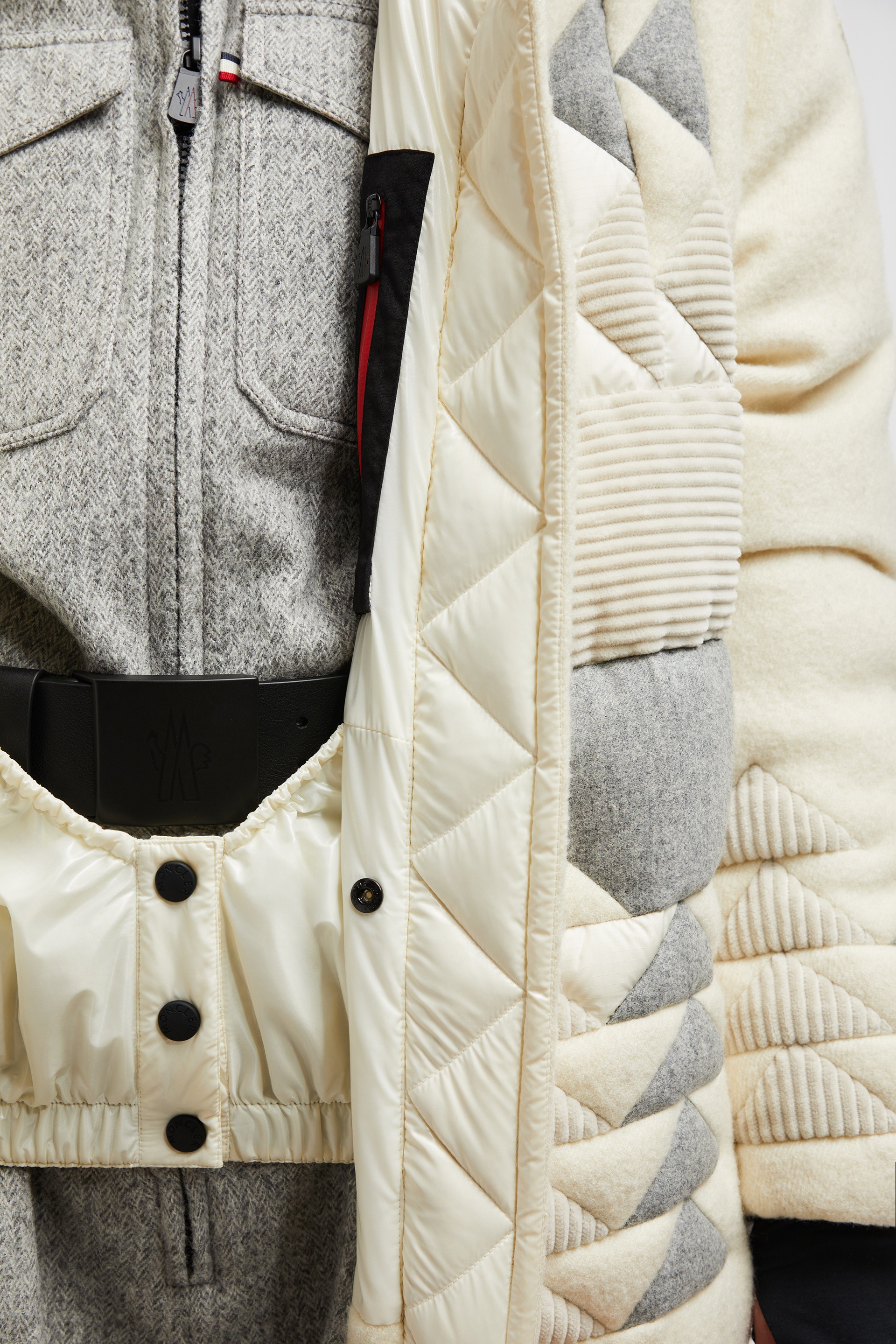 Leutasch Patchwork-Quilted Wool Short Down Jacket - 6