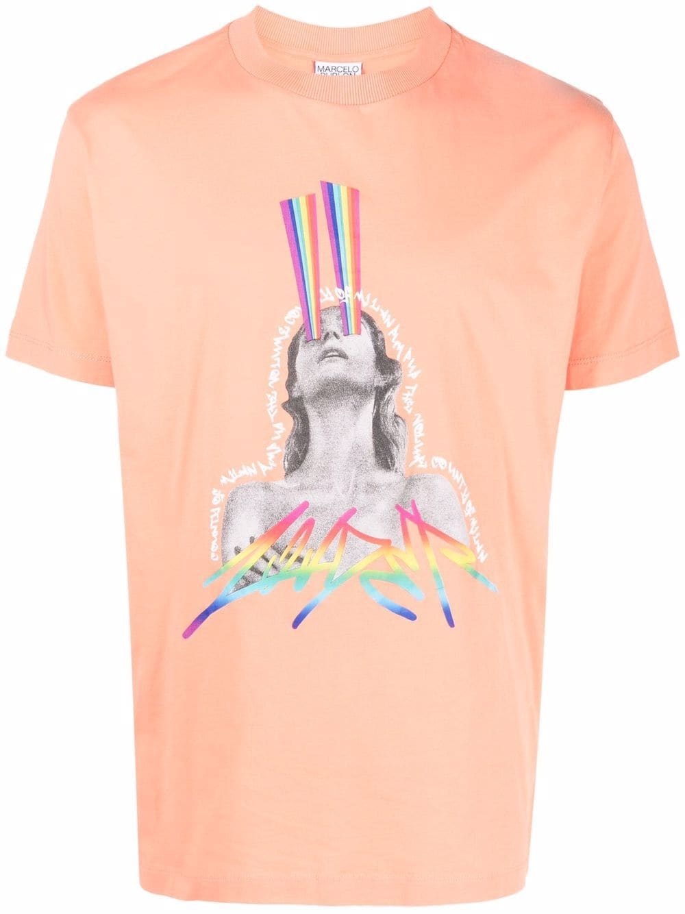 rainbow graphic-print T-shirt - 1