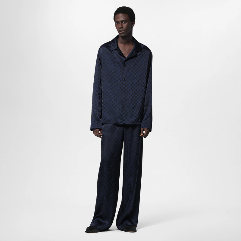 Louis Vuitton Long-Sleeved Silk Blend Evening Overshirt outlook