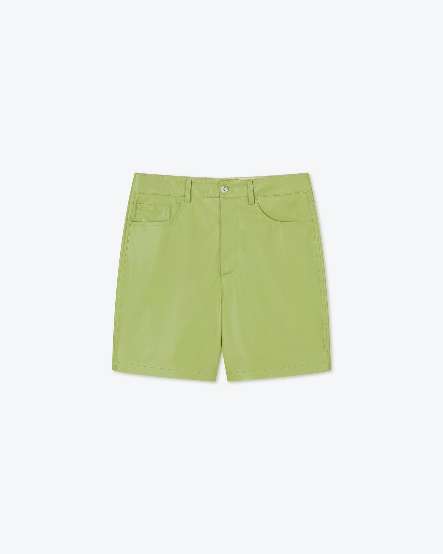 NOVAN - OKOBOR™alt-leather shorts - Green - 1
