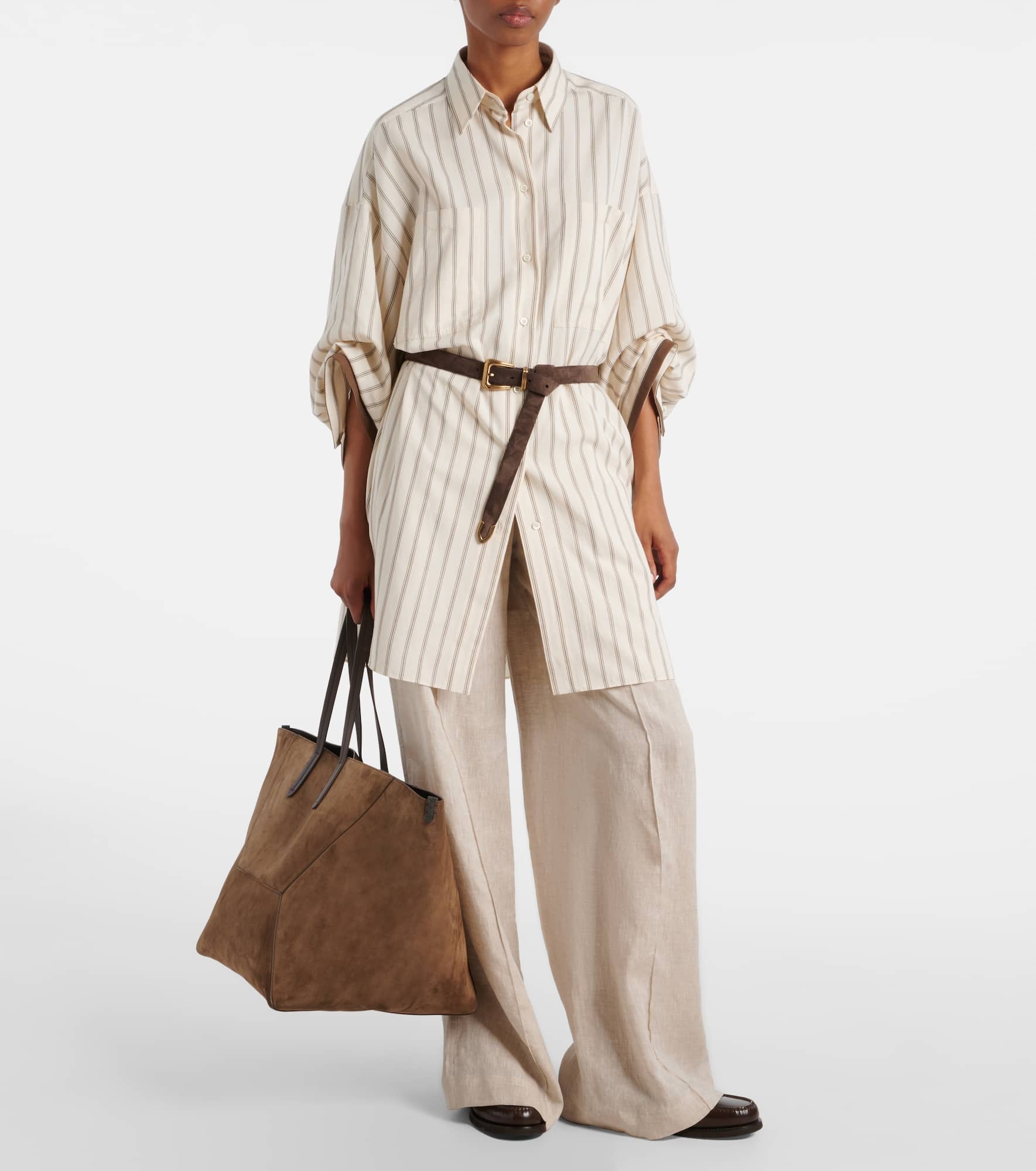 BC Duo Large suede tote bag - 5