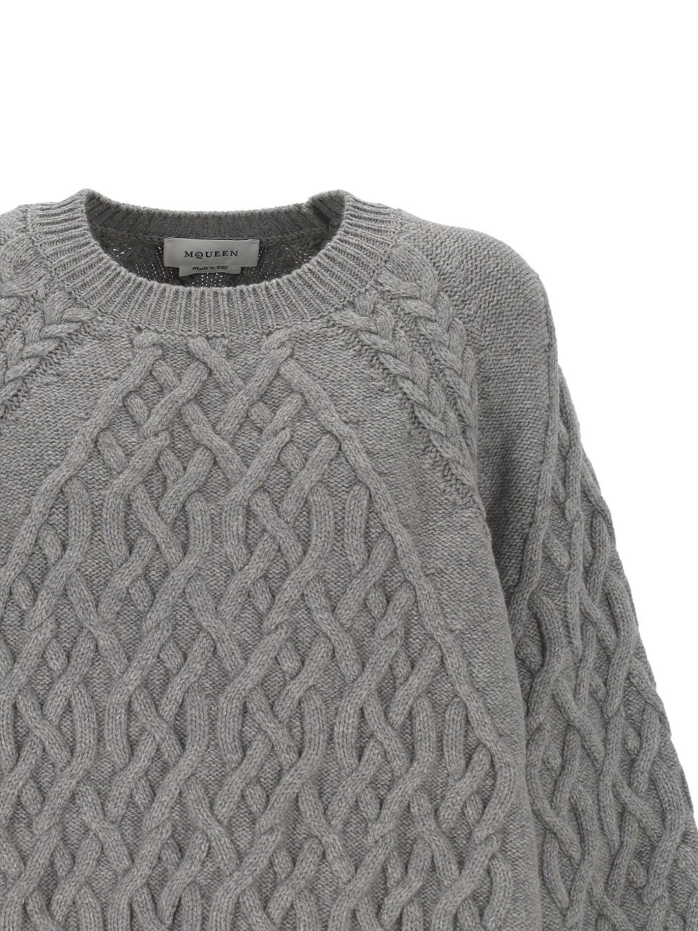 cable-knit wool sweater - 3