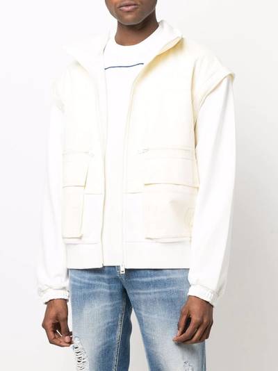 Diesel two-tone zip-up jacket outlook