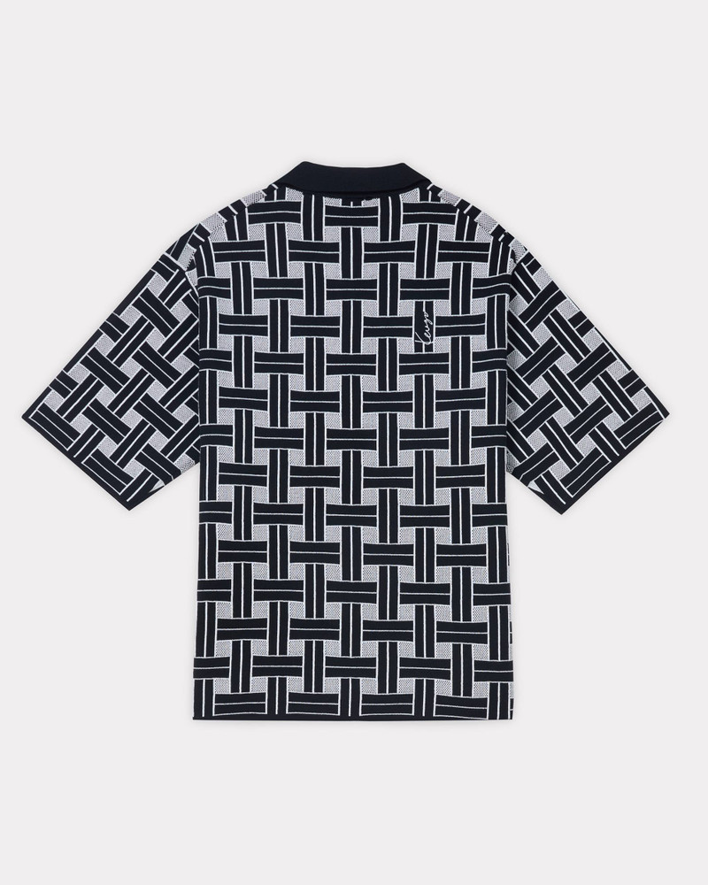 KENZO 'KENZO Weave' embroidered polo outlook