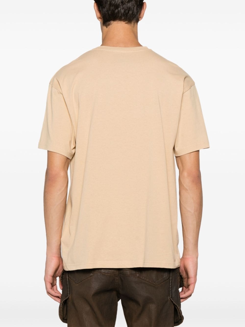 logo-embroidered cotton T-shirt - 4