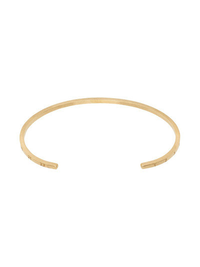 Maison Margiela Gold Numerical Cuff Bracelet outlook