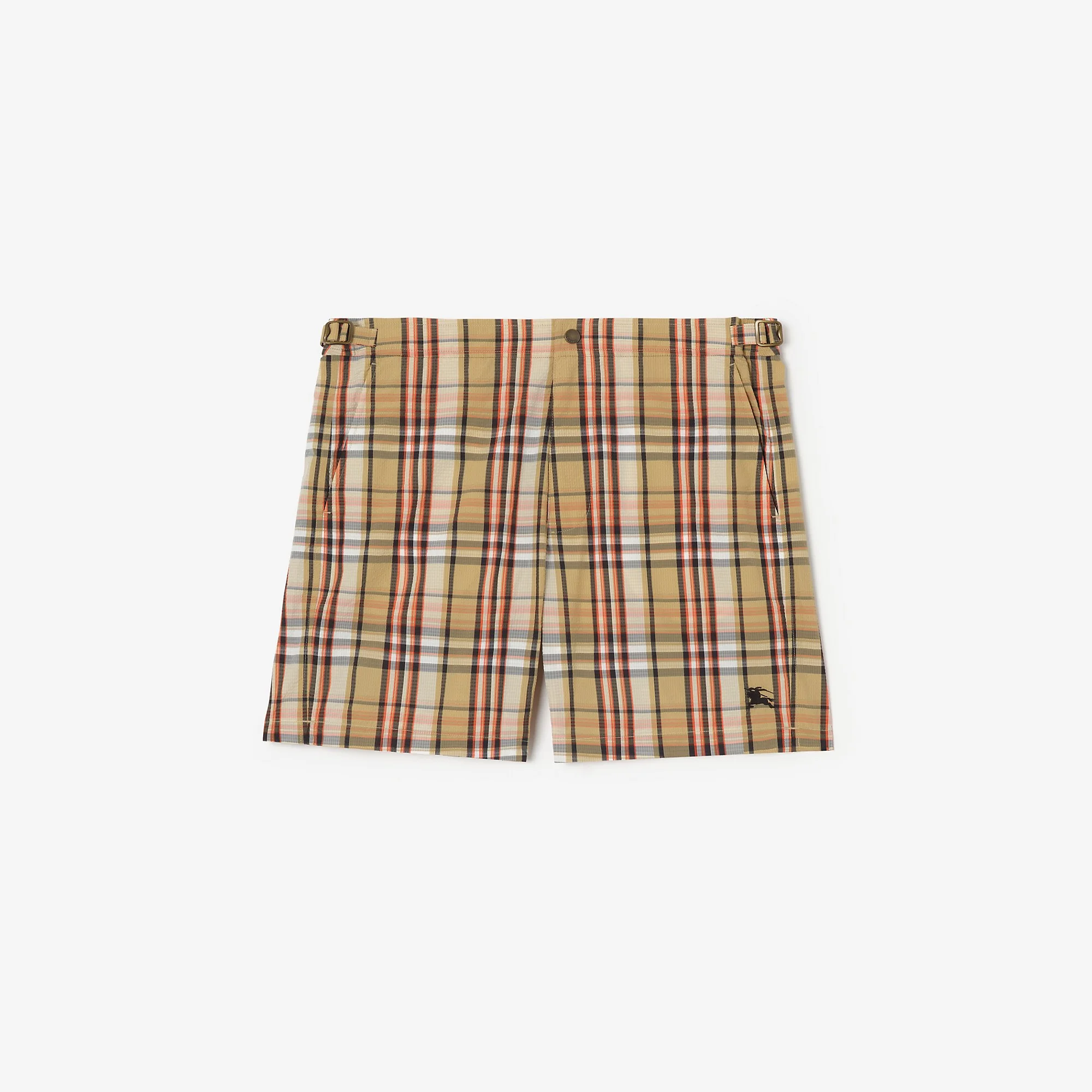 Check Seersucker Swim Shorts - 1