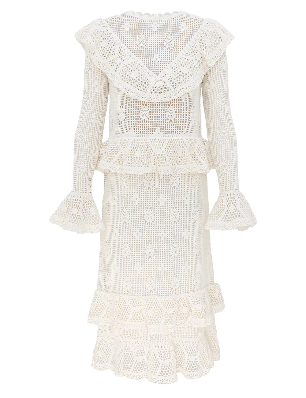 ROSELIGHT CROCHET FRILL DRESS - 1