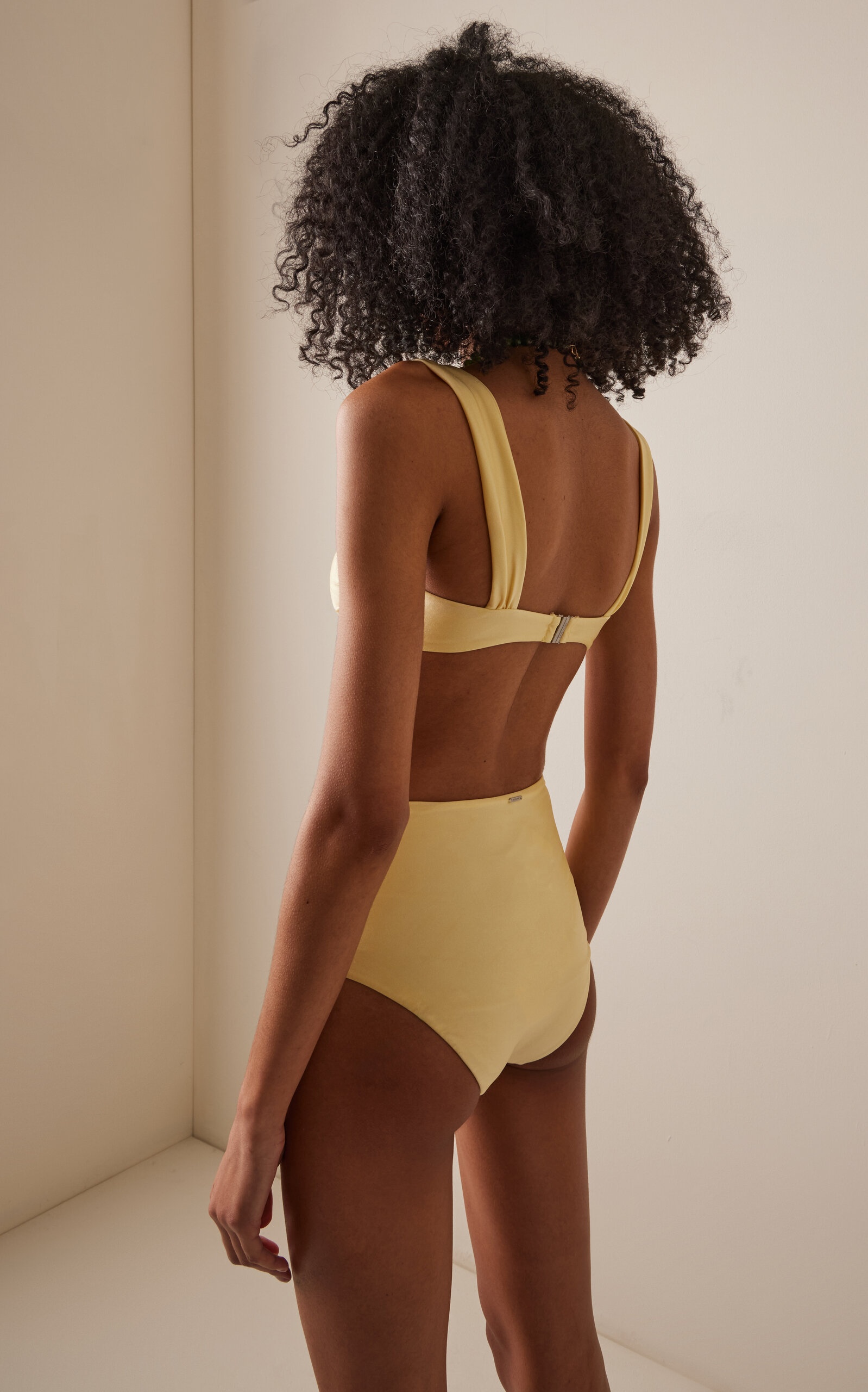 Anniston Ruched Bikini Top yellow - 3