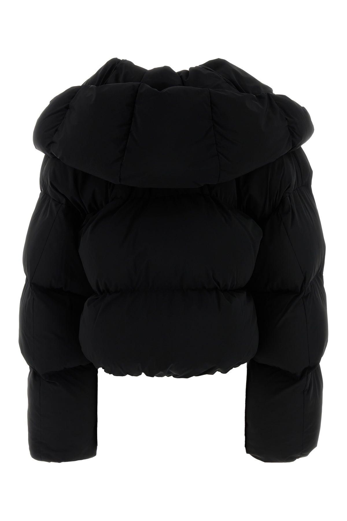Black stretch polyester W-Iley padded jacket - 2