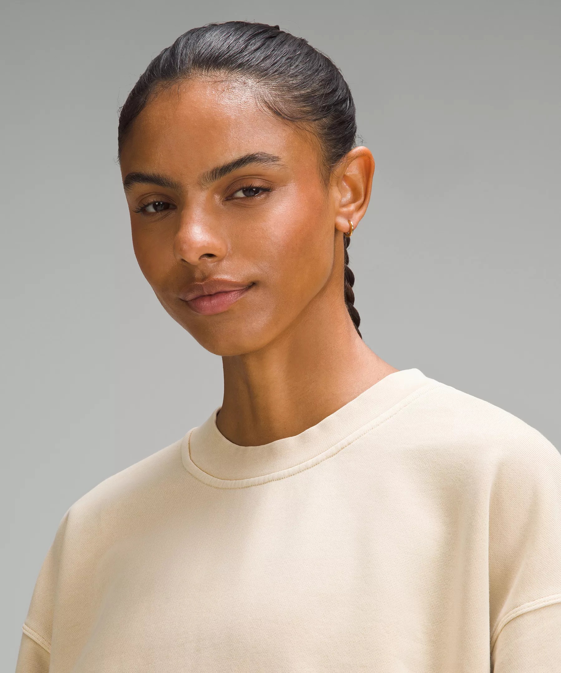 Perfectly Oversized Cropped Crew *Dye - 4