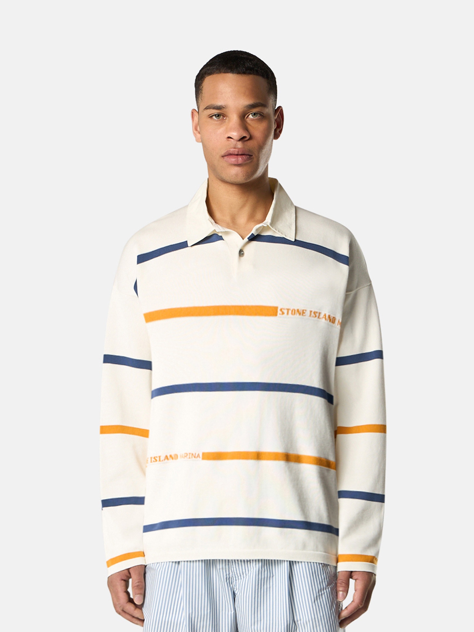 5100035 STRIPED SOFT ORGANIC COTTON_STONE ISLAND MARINA - 2