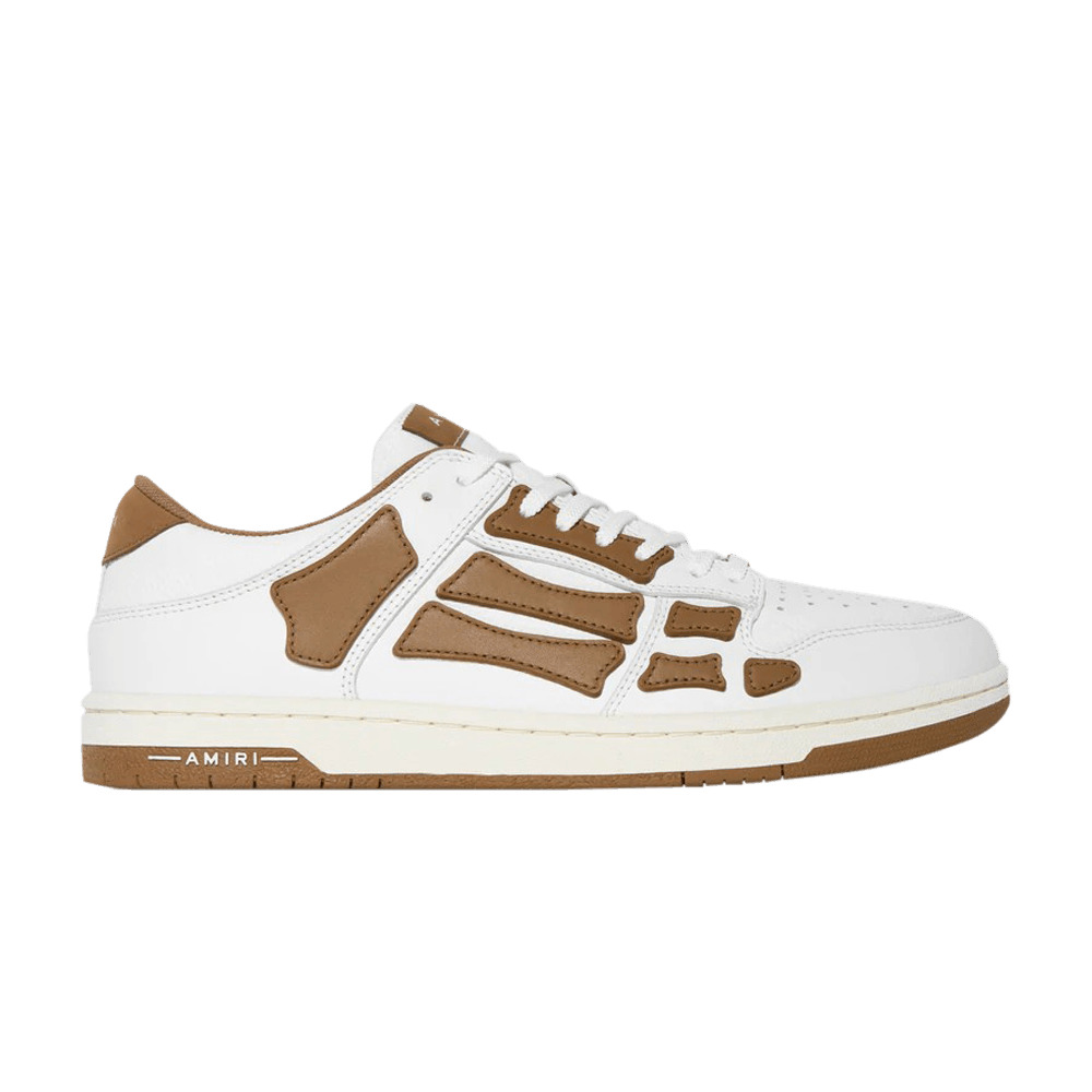 Amiri Skel Top Low 'White Brown' - 1