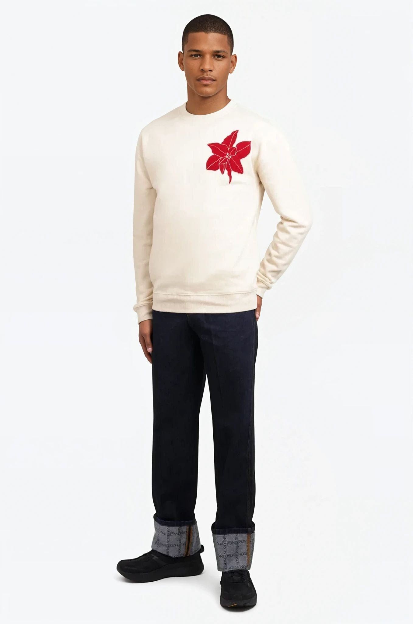 TURN UP LOGO WORKWEAR JEAN PANT | INDIGO BLUE - 2