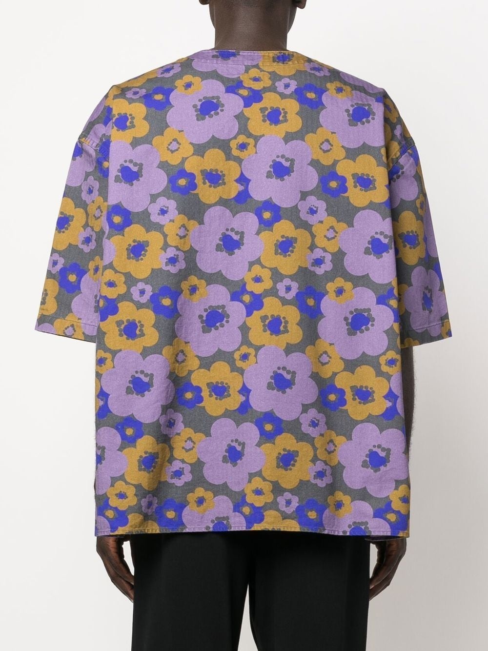 floral print organic cotton shirt - 5