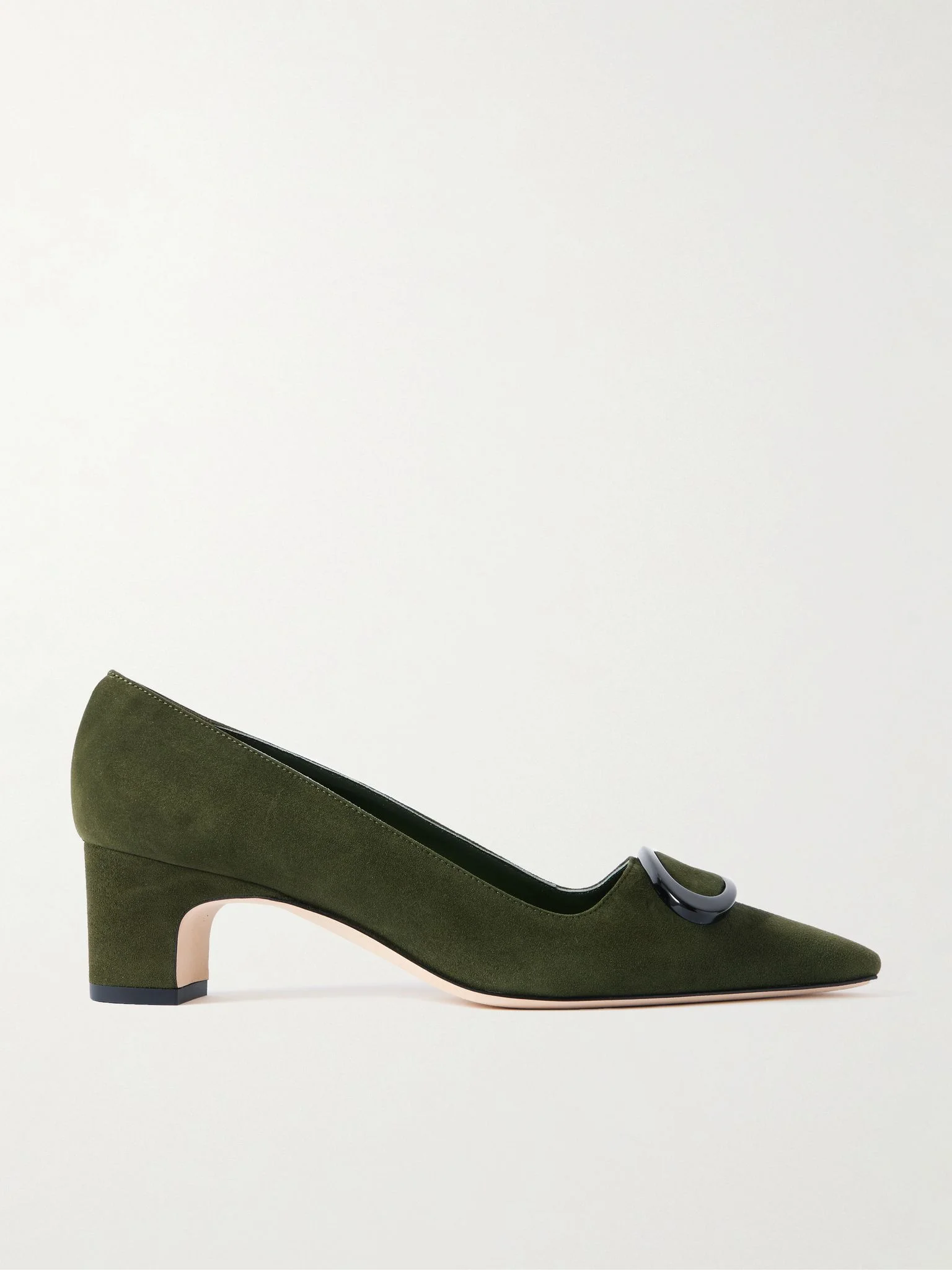Fenix 50 buckled suede pumps Dark green - 1