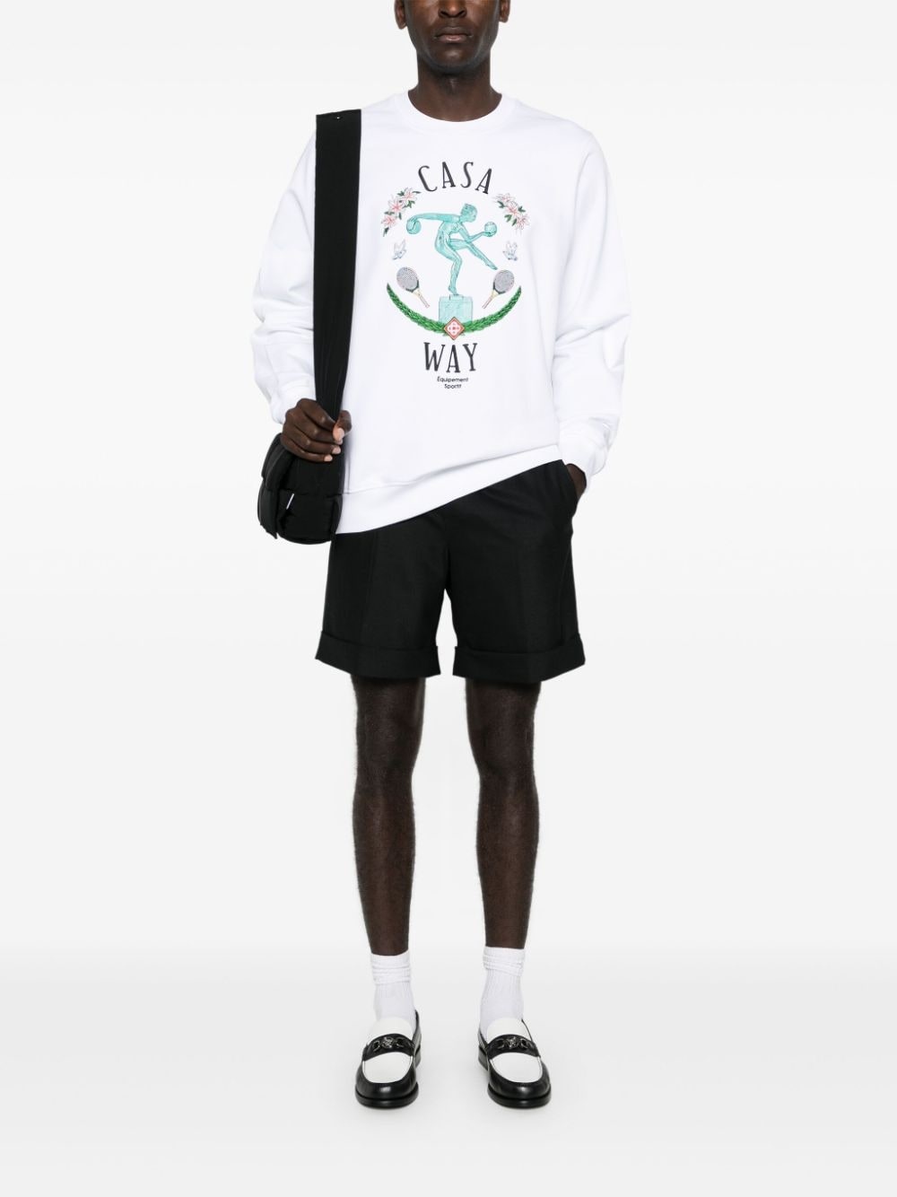 twill-weave tailored shorts - 2