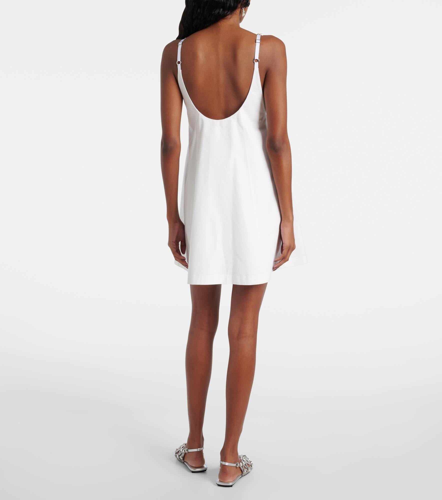Embellished floral-appliqué minidress - 3