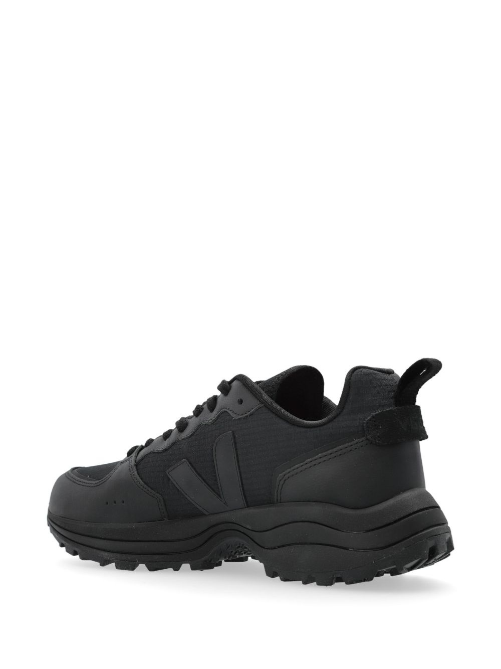 leather-panelled sneakers - 3