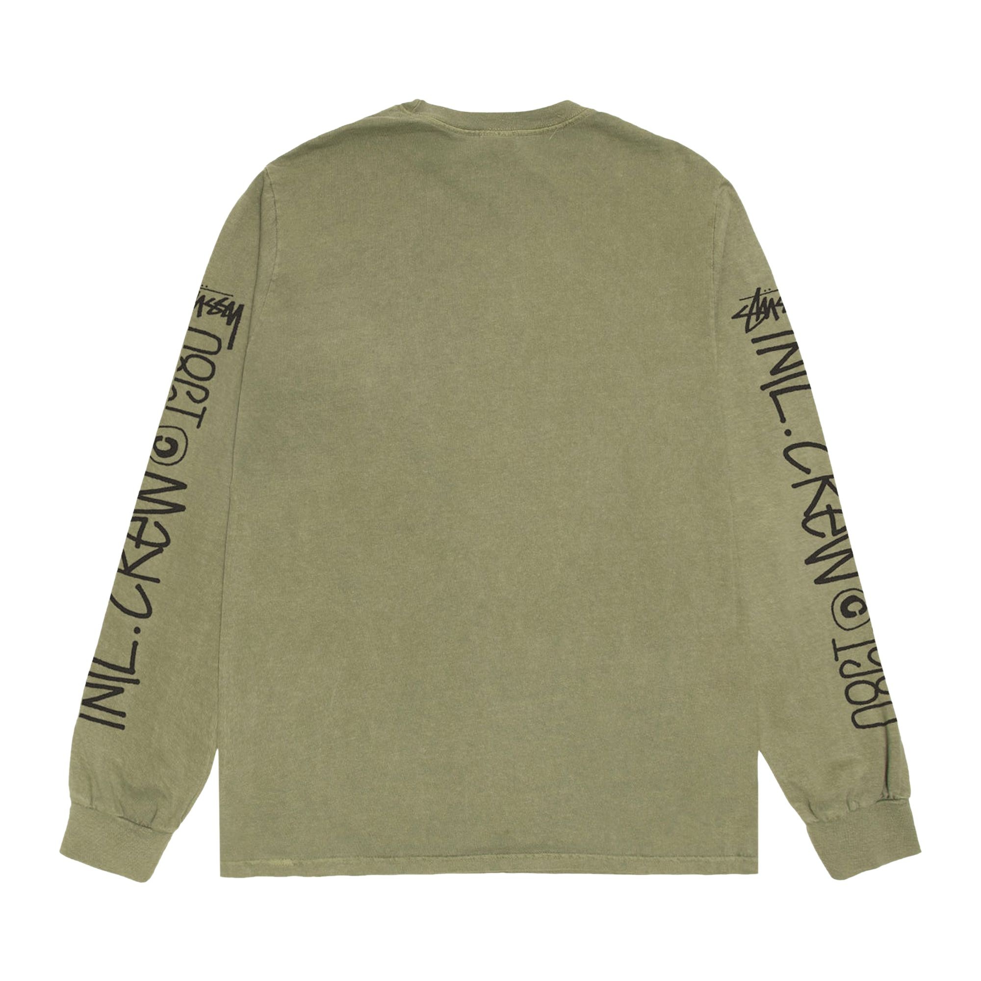 Stussy International Crew Long-Sleeve Tee 'Olive' - 2