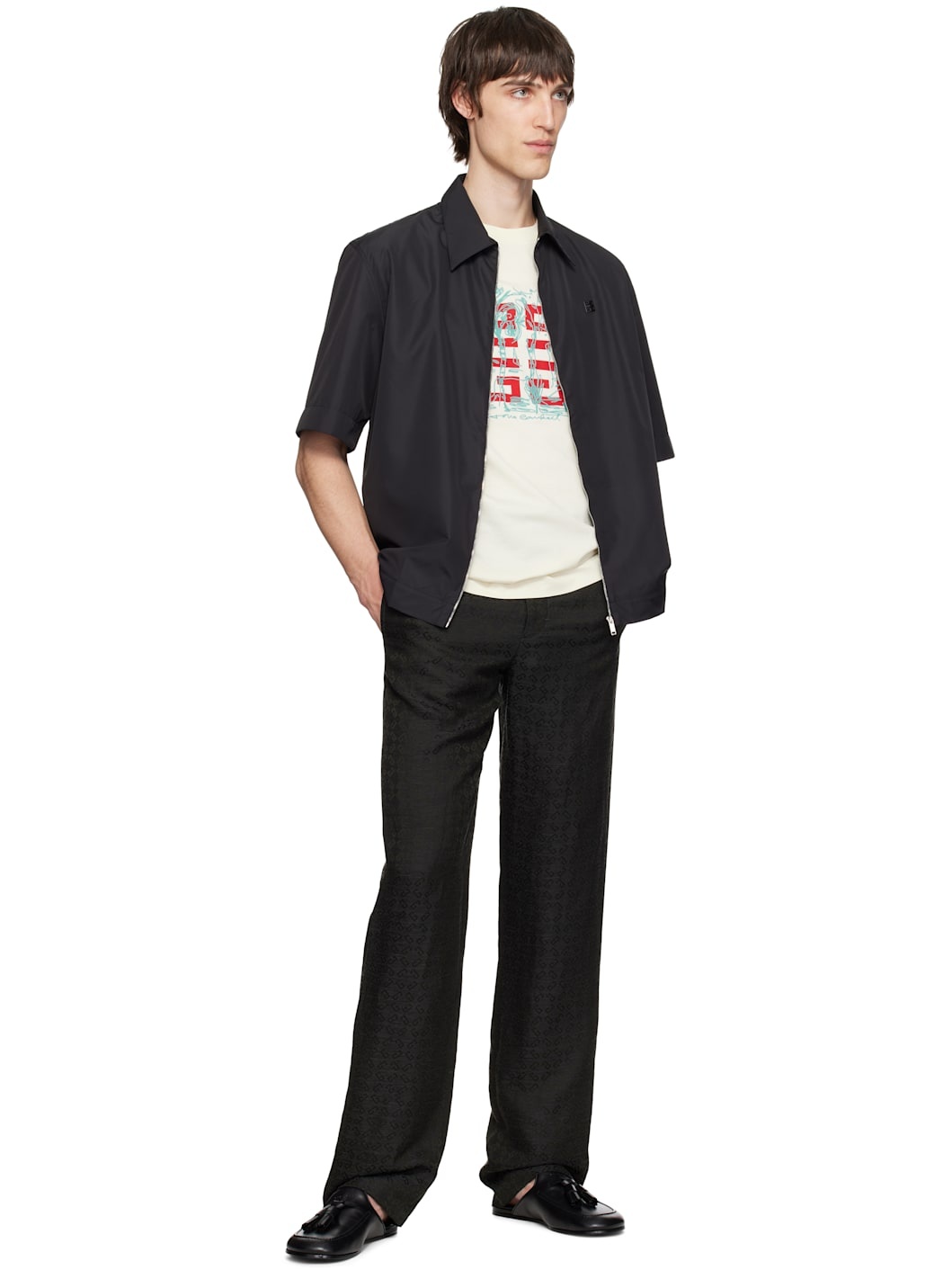 Black Zipped 4G Shirt - 4