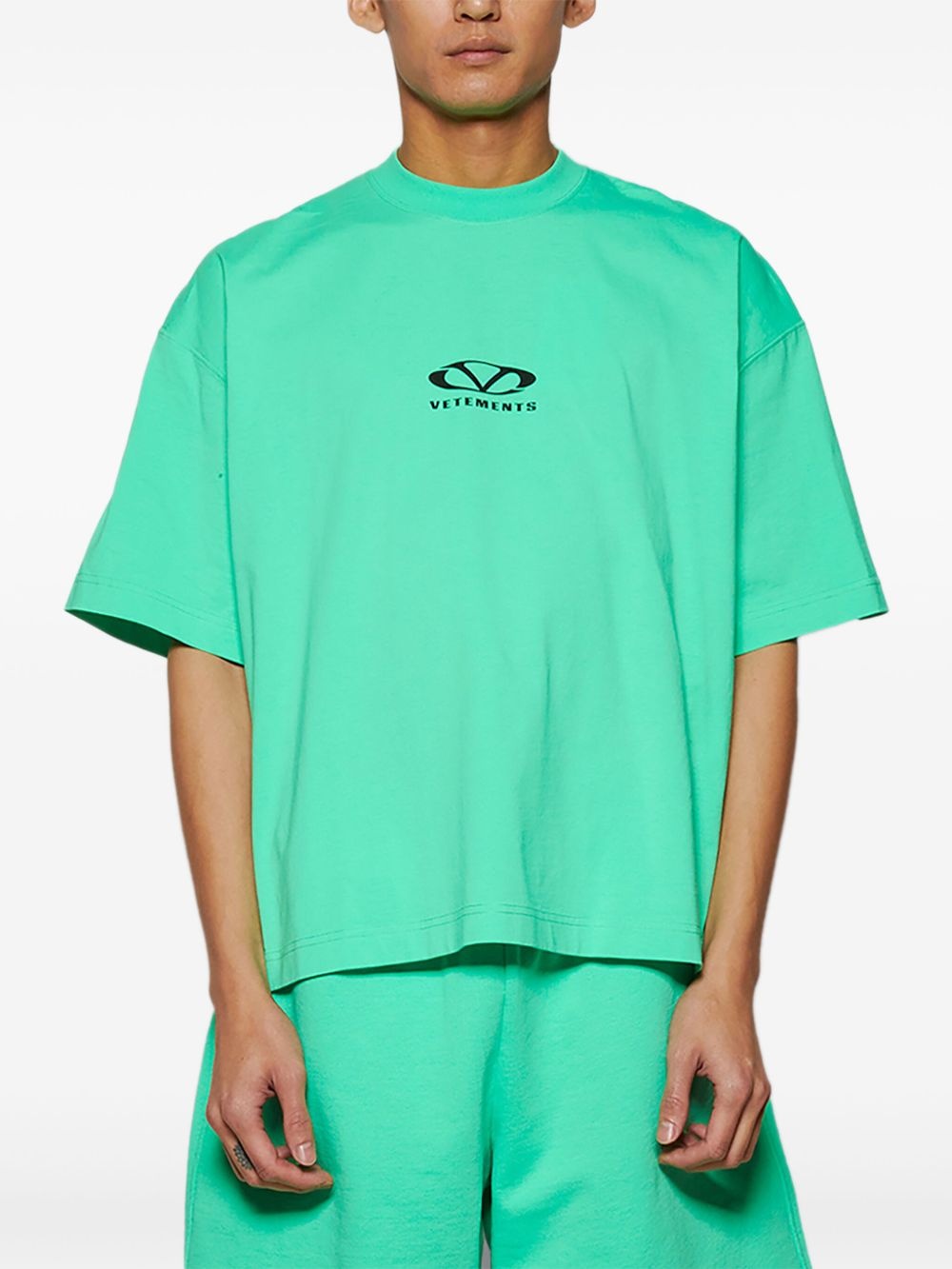 logo-print T-shirt - 3