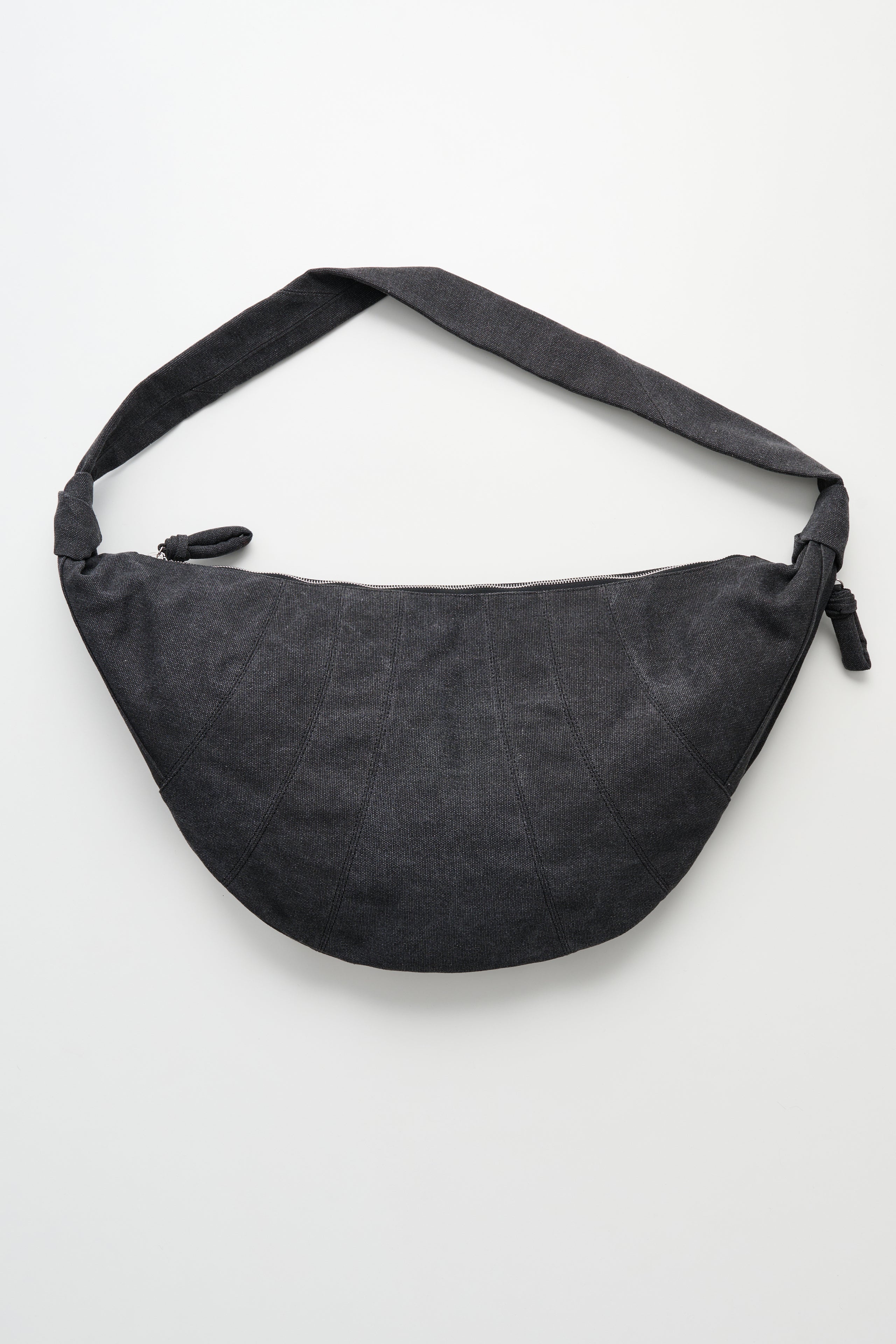 LEMAIRE XL CROISSANT BAG ASH BLACK - 2
