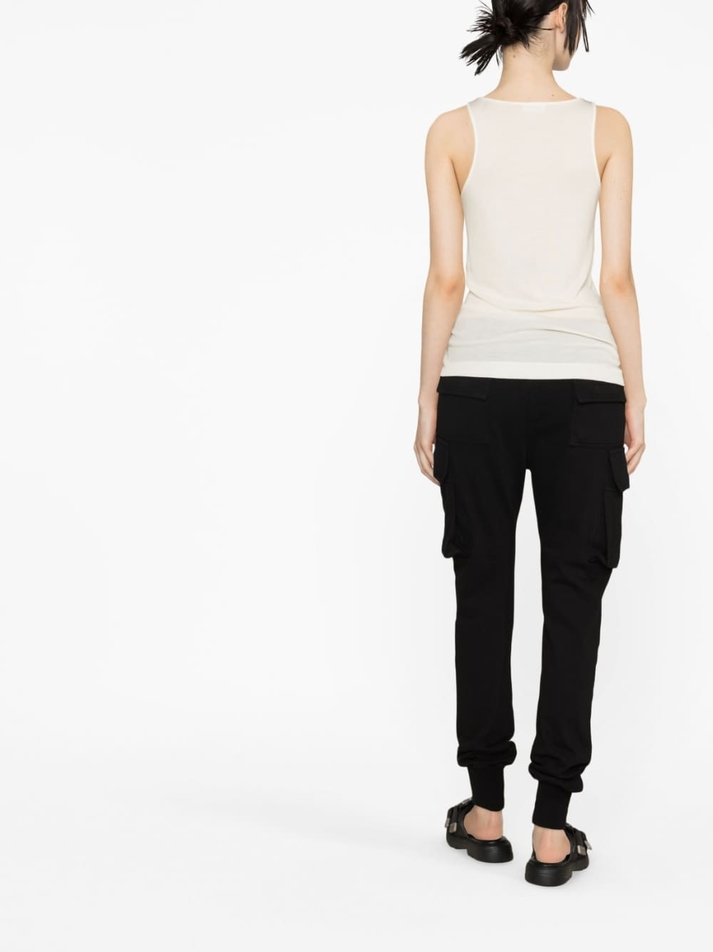 drawstring-waist track pants - 4