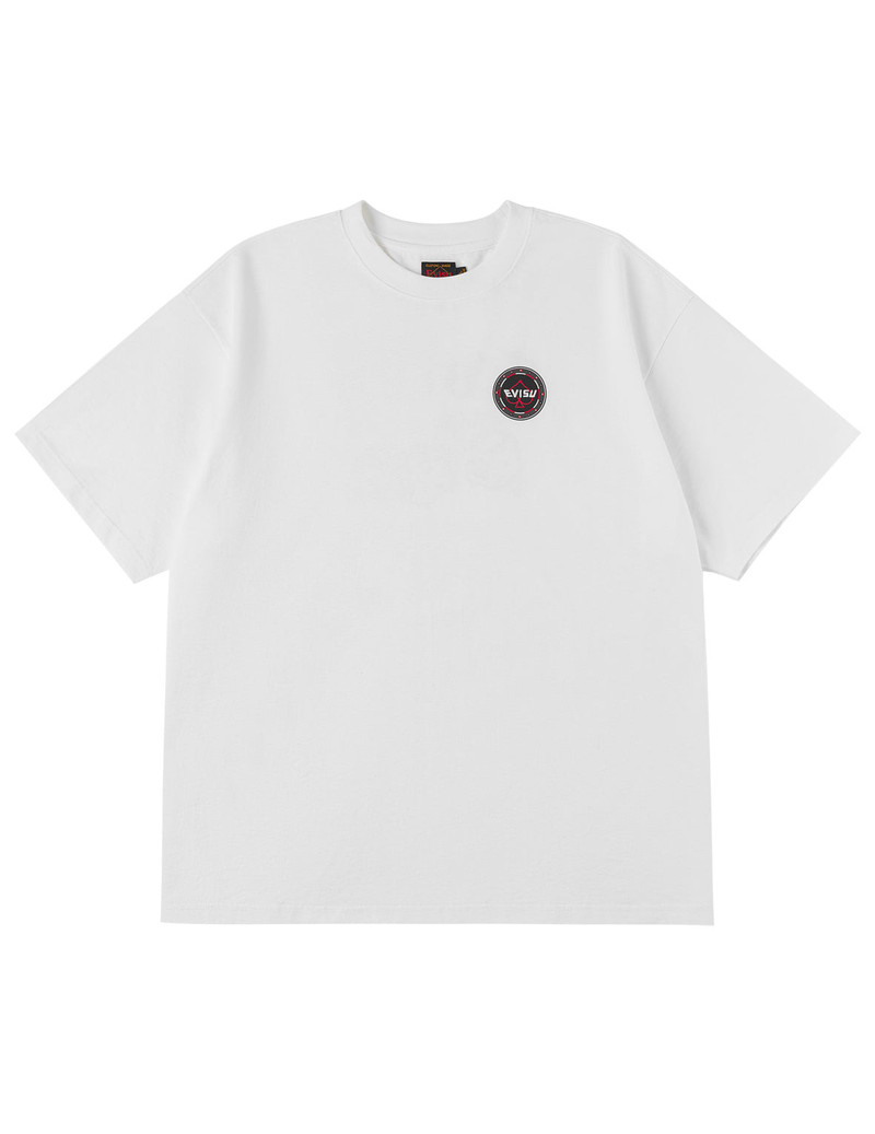 EVISU Poker Lucky Dice and Flocked Seagull T-shirt - White outlook