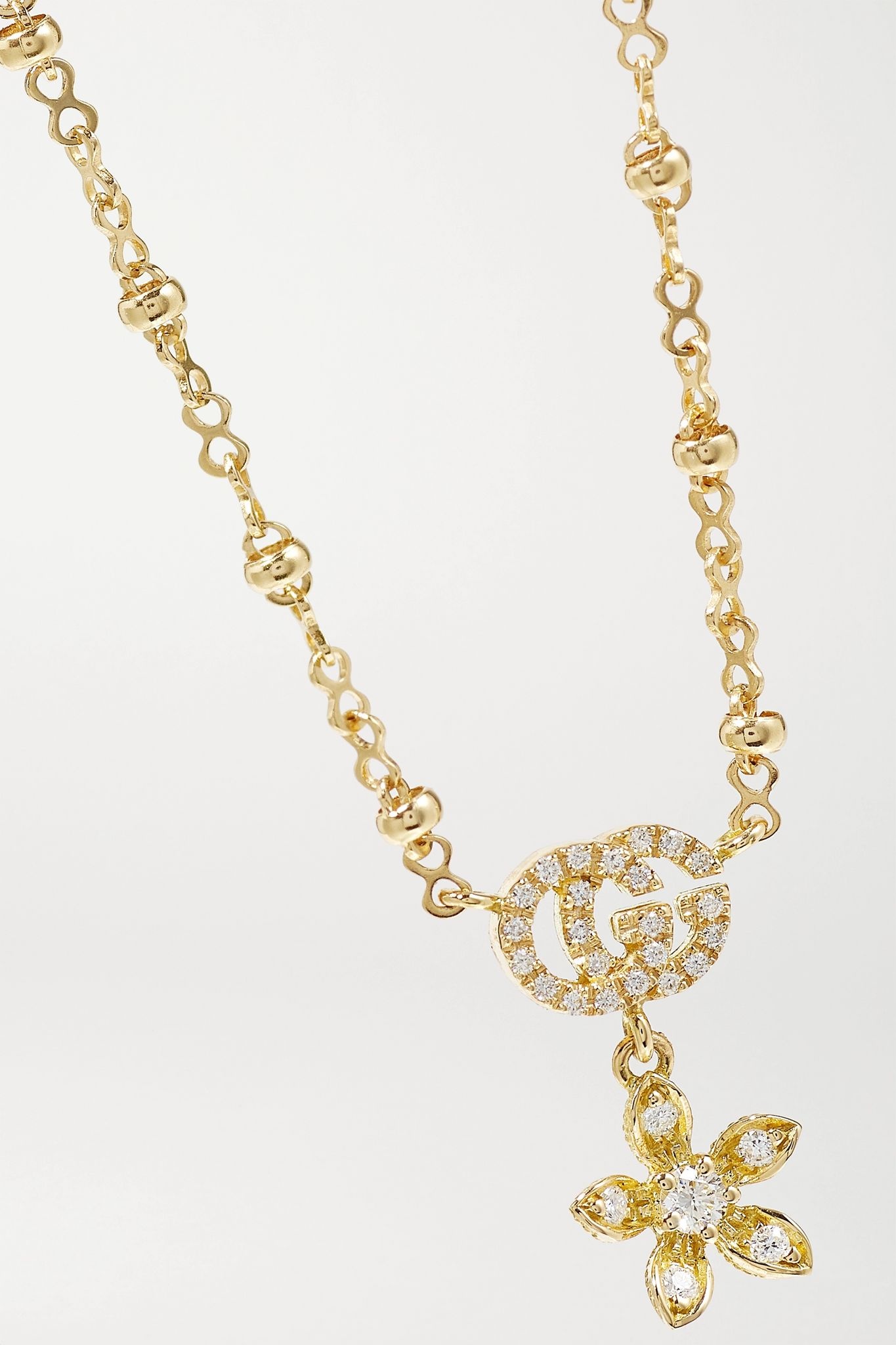 Flora 18-karat gold diamond necklace - 4