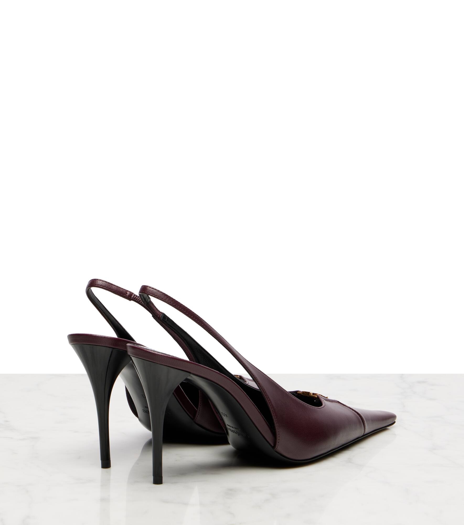 Babylone Breteuil leather slingback pumps - 2