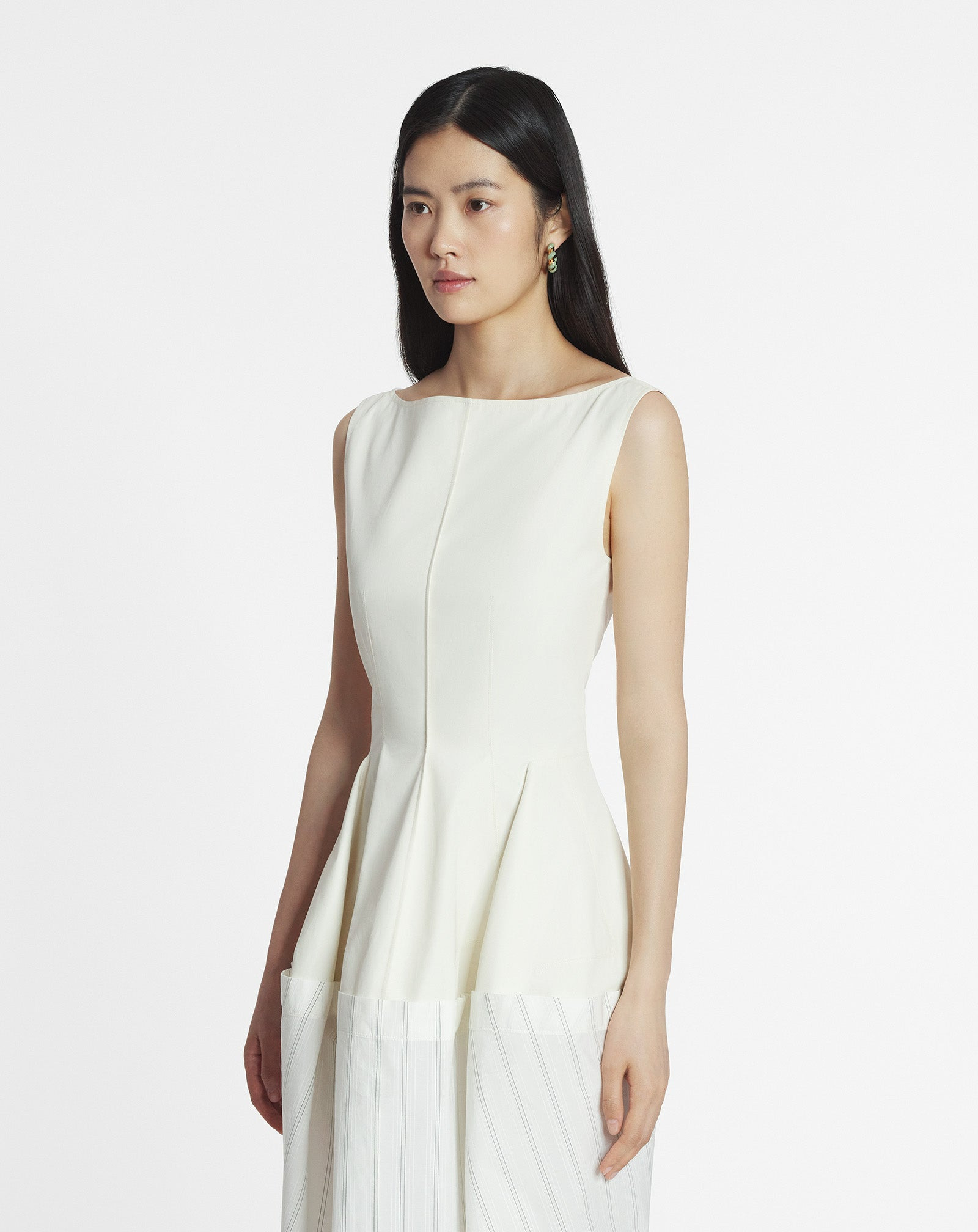COTTON PEPLUM DRESS - 3