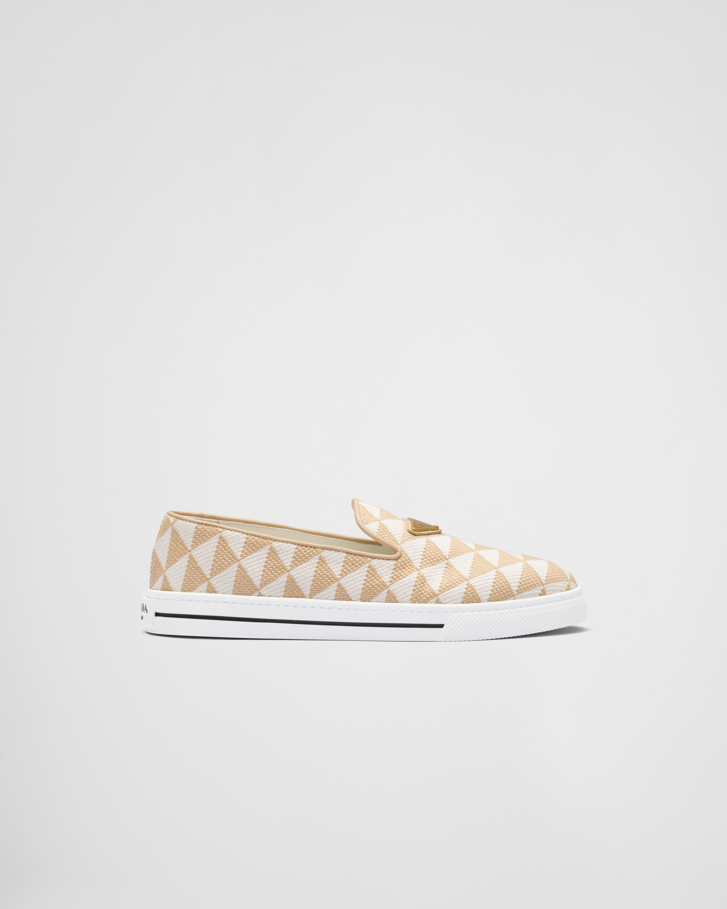 Embroidered fabric slip-on shoes - 2