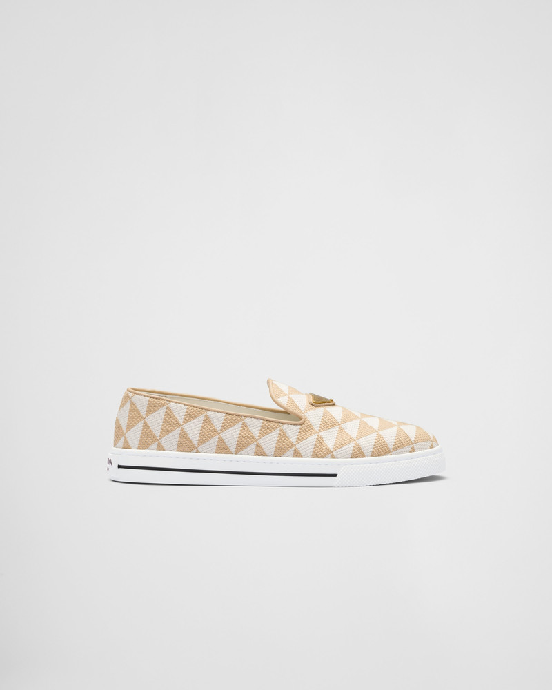 Embroidered fabric slip-on shoes 2