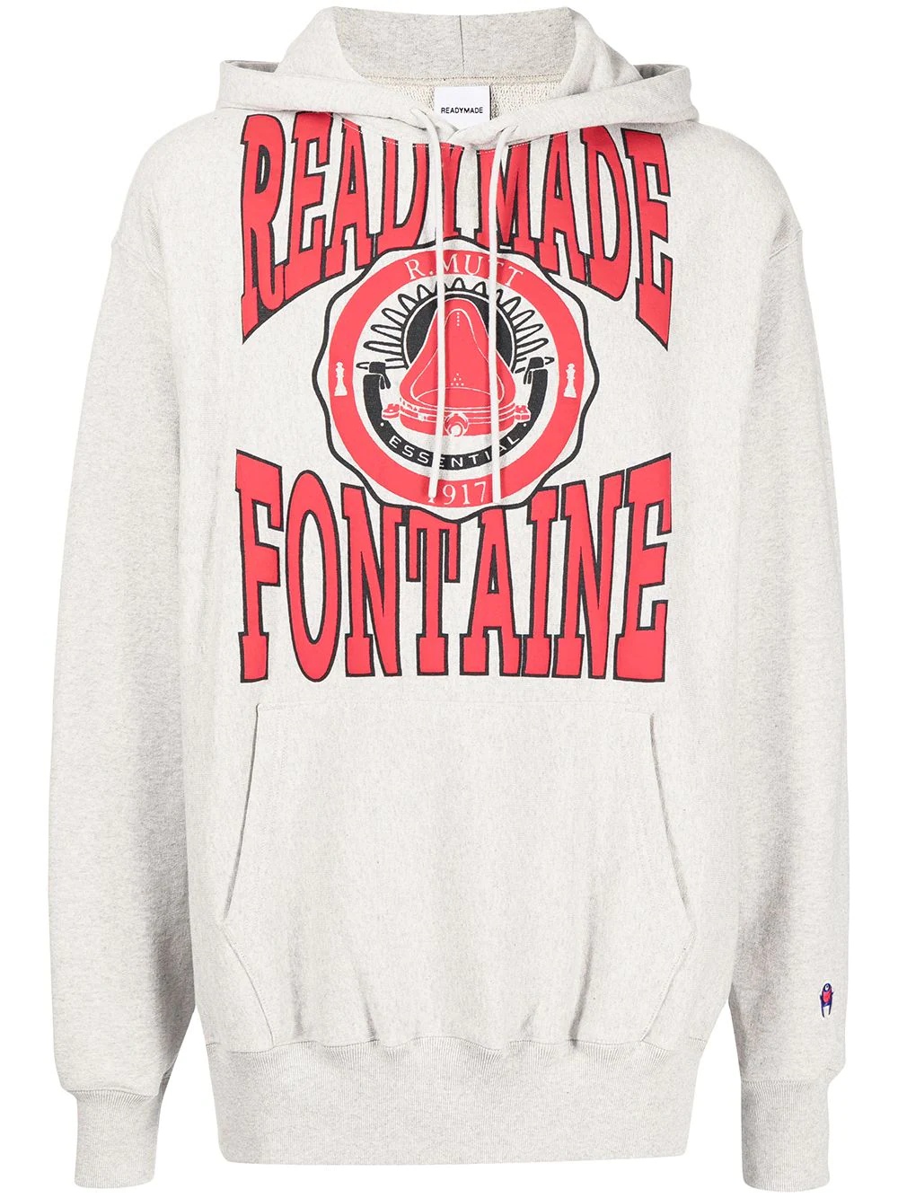 logo-print long-sleeve hoodie - 1