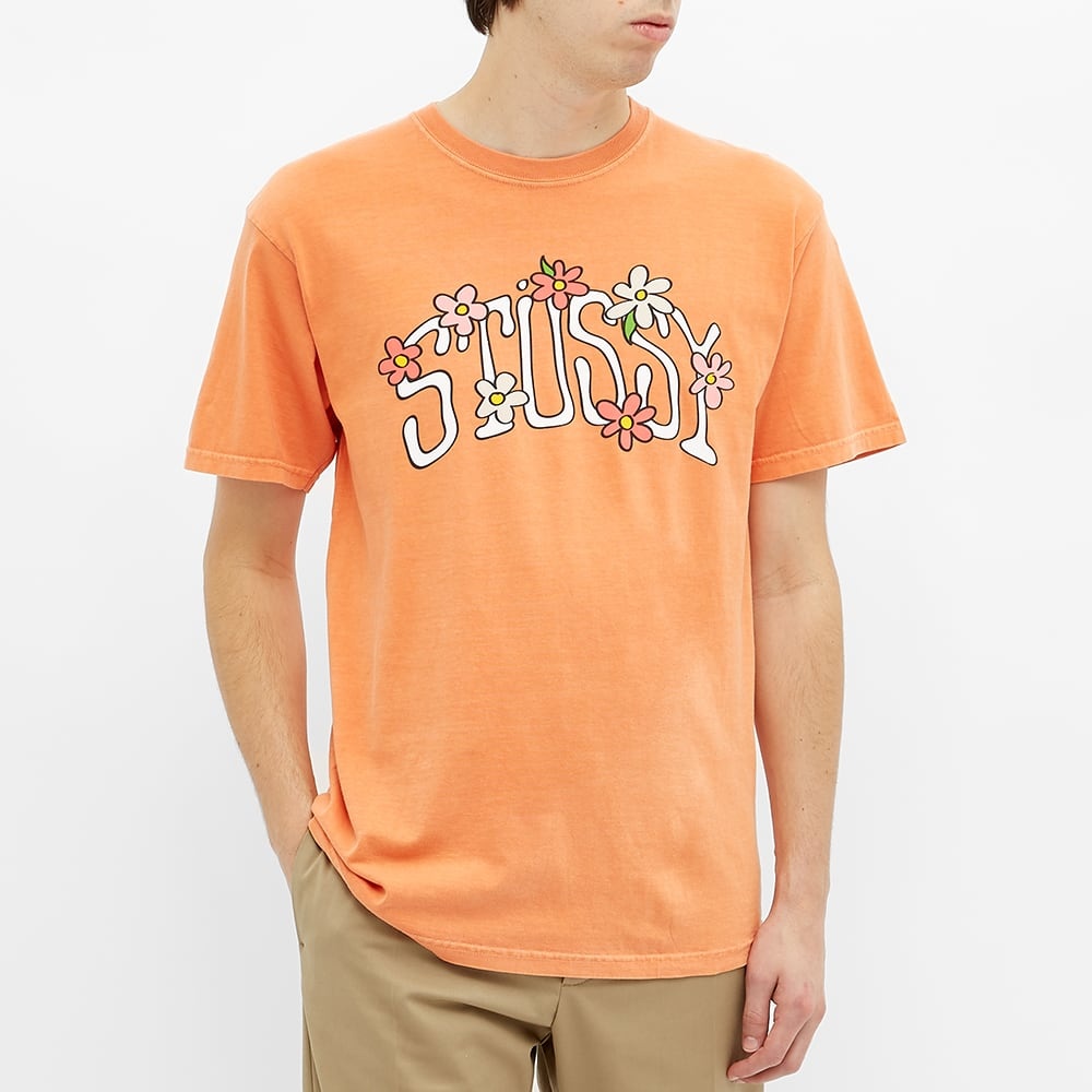 Stussy Flower Collegiate Pigment Dyed Tee - 3