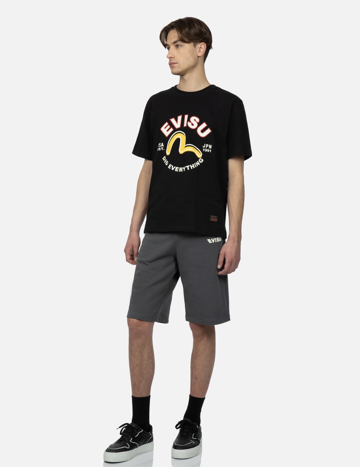 SEAGULL PRINT SWEAT SHORTS - 4