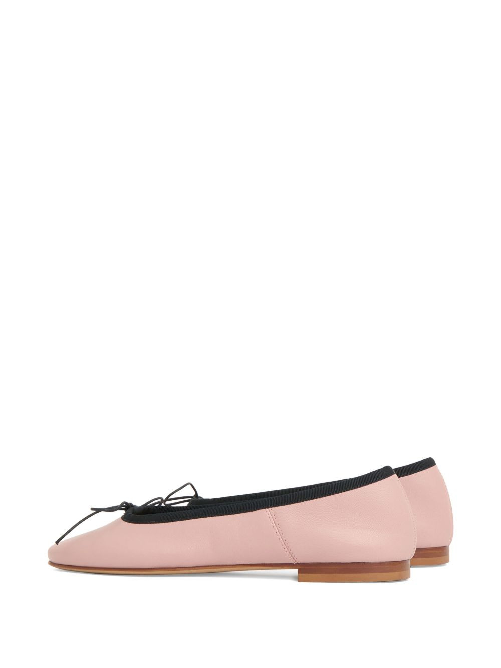 Dance bow-detail lambskin ballet flats - 3