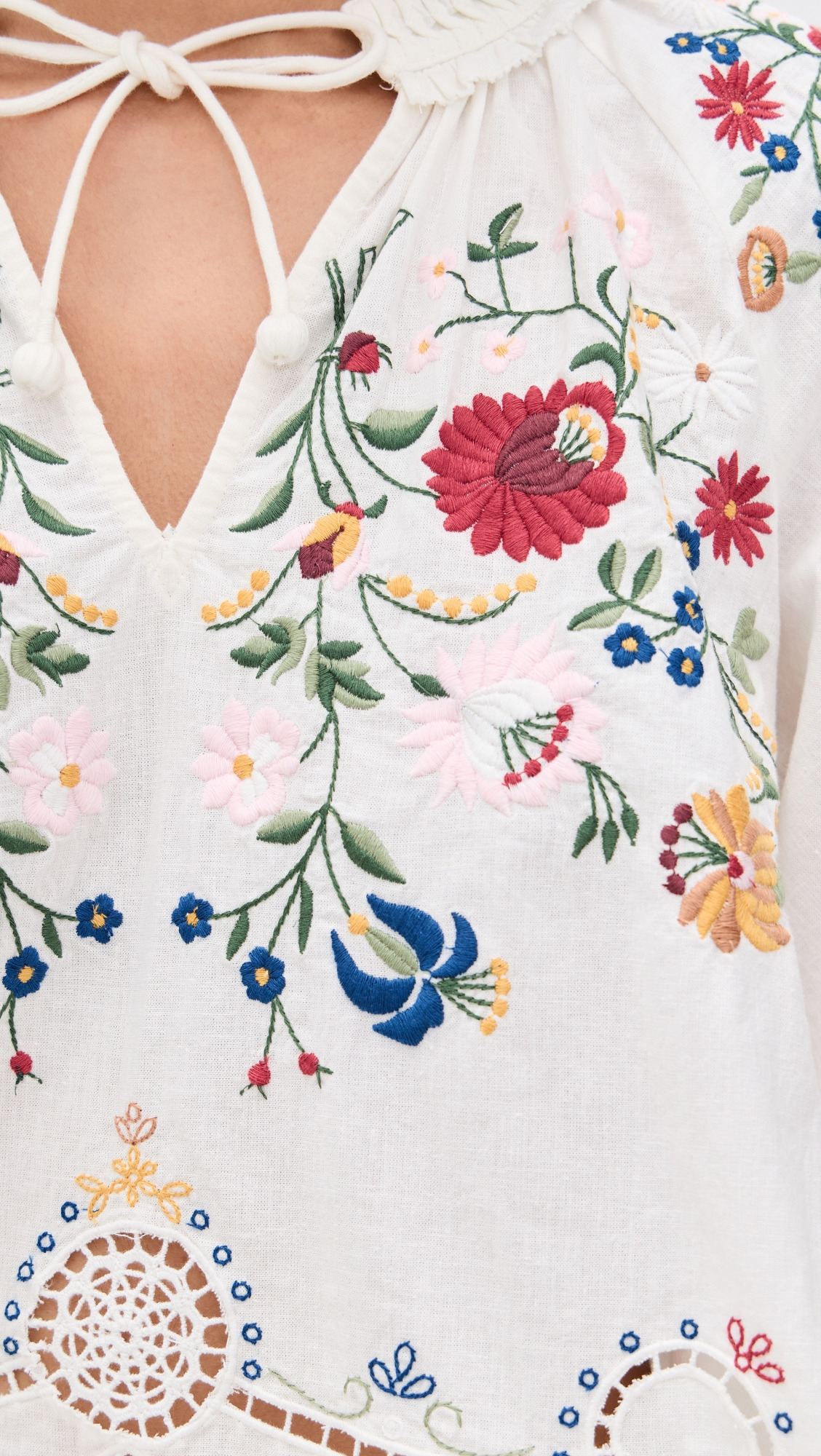 Celia Embroidery Short Sleeve Top - 5