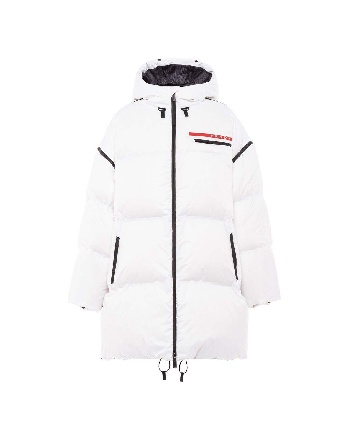 Oversized technical nylon down coat - 1
