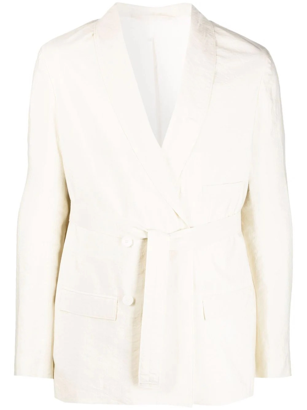 belted blazer jacket - 1