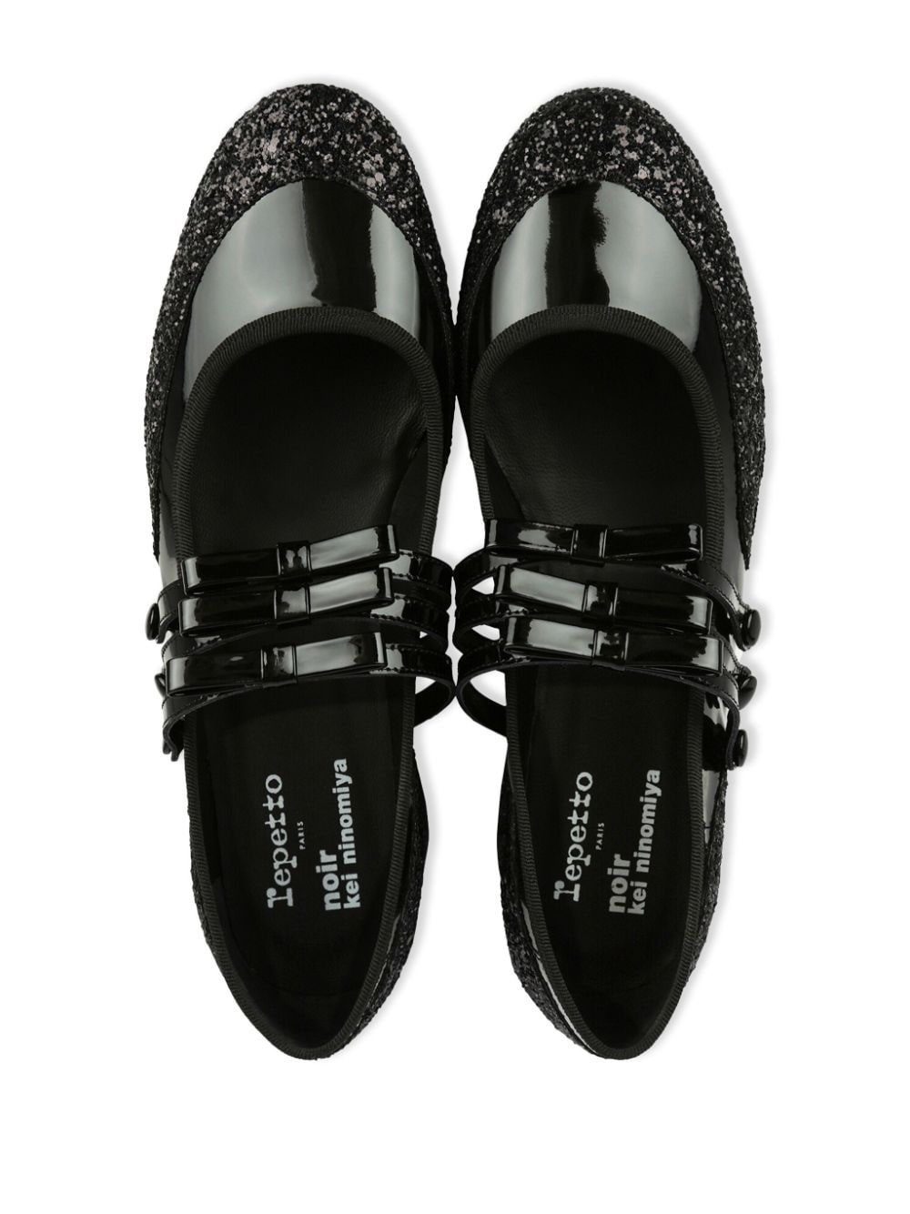 70mm glitter-embellished platform Mary Janes - 4