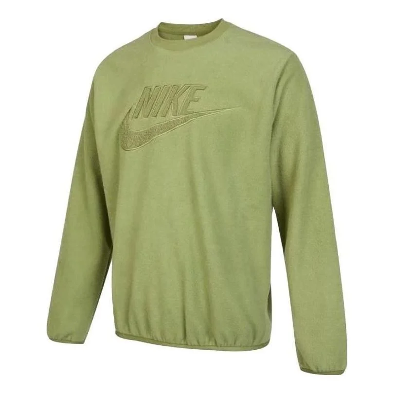 Nike NSW Fleece Logo Sweatshirt 'Green' DQ4889-334 - 1
